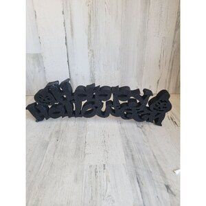 Black glitter happy Halloween sign home decor Pumpkin‎